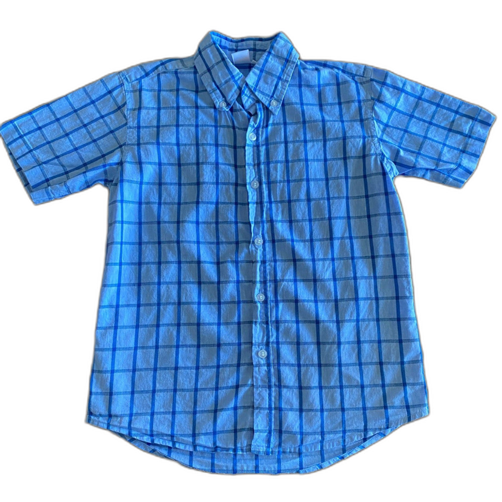Mary & Grace Blue Plaid Button-Up Shirt Boys' 10